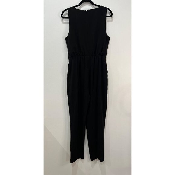 NWOT Ali & Jay Size L Sleeveless Slim Leg Asymmetrical Jumpsuit - Black MSRP$138 - Picture 8 of 12